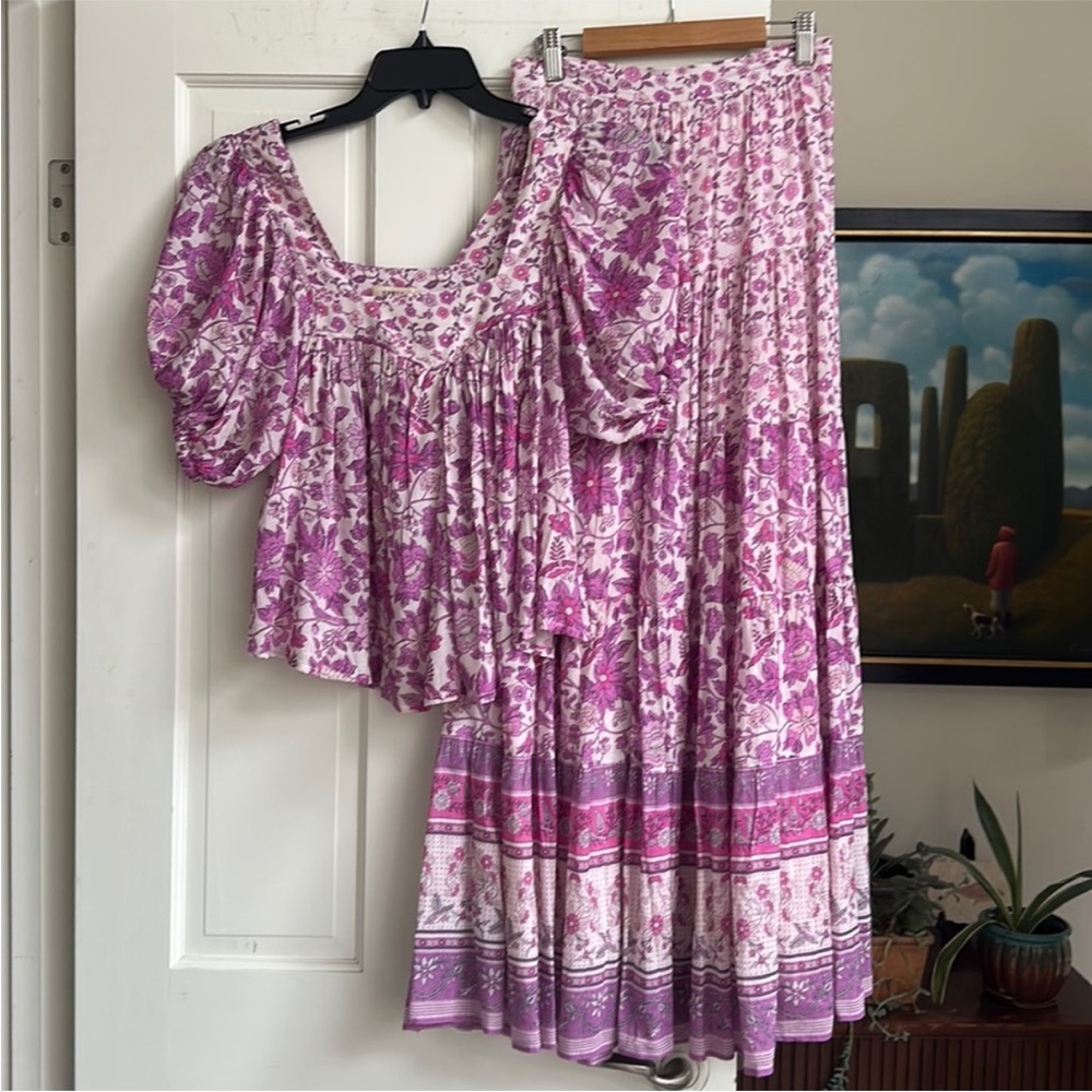 Mossy Pink Skirt Set